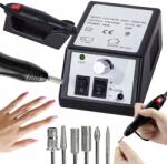 Lewer Körömmaró gép, manikűr pedikűr, 20W, fejekkel (FREZARKA DO PAZNOKCI 20W CZARNA ZESTAW FREZÓW)
