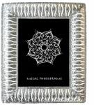  Dekoratív fém képkeret fotókeret 18 x 23 cm ezüst színű (AC50007)