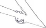 Lovrin 925-ös ezüst nyaklánc delfinekkel, cirkónia kövekkel díszítve tökéletes ajándék