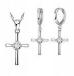  925-ös ezüst ékszerszett Kereszt Női ékszer szett Díszdoboz (5060211071300)
