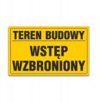 MAAN Pvc tábla Építési Területre Tilos A Belépés 250 x 350 mm Maan (0051)