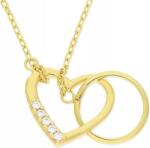 Lovrin Arany nyaklánc 585 medálokkal Kör És Szív Cirkónia Kövekkel női ajándék (Lovrin 59388)