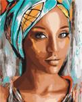 Astra Számozott festés African Woman (Afrikai nő), kerettel, 40x50cm, 801022903 (801022903)