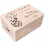 Creative Deco Valentin-napi gravírozott doboz ajándék kívánságokkal a szeretett személynek 30x20 (JANCDSD130CUSTOMLOVEBIKEMINBOXFBM)