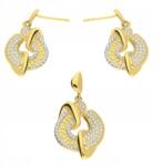 Lovrin Arany ékszerszett 585 Görög Minta És Cirkónia divatos ékszer szett (LOVRIN 63104)