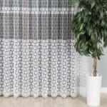 Markizeta Hímzett függöny 280cm magas, fehér, csillogó (810437/020/001/000280/1)