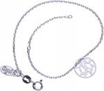 Lovrin Ezüst karkötő 925 áttört levelekkel 1, 56g, medálokkal, ajándék nőknek (Lovrin 52843)