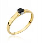 Lovrin Arany gyűrű 585 fekete kővel 1, 76g fehér arannyal ajándék (58716880)