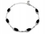 Lovrin Ródiummal bevont ezüst karkötő fekete cirkóniákkal, súlya 6, 11g, 925-ös finomságú (60883413)