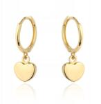 Lovrin Arany szív fülbevaló 585 14k karika súlya 1.34g kő nélkül (58716791)