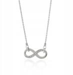 Giorre Infinity nyaklánc cirkóniákkal, 925 ezüst, platina bevonattal (5905804386600)