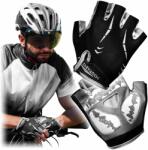 Ercole Gél kerékpáros kesztyű ujjatlan XL rövid kerékpáros kesztyű fekete (Rękawiczki rowerowe bez palców ŻELOWE)