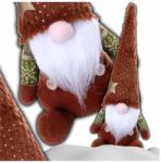  Barna karácsonyi manó Mikulás 40 cm-es ülő törpe gnóm dekoráció (Świąteczny skrzat Mikołaj krasnal siedzący)