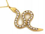 Lovrin Arany nyaklánc kígyó medállal, cirkónia kövekkel, 585 14k, 3.51g, 45 cm (61785935)
