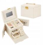  Hawthyhome Ékszerdoboz tükörrel és kulccsal - 2 fiókos (FU04010-PU)