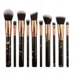 Lewer Márvány Sminkecset Készlet 10 db (marmurkowe czarne 10 szt)