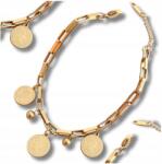 EdiBazzar Karkötő elegáns arany sebészeti acél érme medál lánc (ze stali chirurgicznej bransoletka 316L)