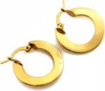 Lovrin Arany fülbevaló 585 széles, lapos karika 23mm-es, angol kapcsos 14k (Lovrin)