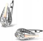 Lovrin Női ezüst fülbevaló 925 Elegáns Aranyozott lemezzel, divatos csavaros minta (60826635)