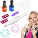  Körömdíszítő készlet gyerekeknek Lakkok Marógép Reszelő matricák (do robienia malowania stylizacji zdobienia)