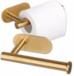 EdiBazzar Öntapadós Wc Papír Tartó, Loft Fürdőszobai, Arany Színű, Elegáns (5905884012680)