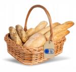 Creative Home Fonott kosár fogantyúval, piknik kosár, bevásárlókosár, gyümölcsök, zöldségek, tálca, 40x32 cm (X0025VJ2M7)