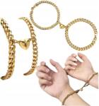 EdiBazzar Arany Színű Karkötő Pároknak, Barátoknak x2 páncél minta (5905884043851)