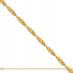 Lovrin Singapore arany karkötő 585 finom női ékszer 1.3g (61129132)