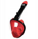 Aga Teljes arcot fedő búvármaszk S/m Fekete/Piros (DS1121R-BL)