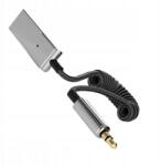  Bluetooth transzmitter, Bluetooth v5.3-ról 3.5mm Jackre, szürke (TB2858_BY301)