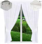 NOW-ART Kész függöny sima 240x300 erkélyajtóra nappaliba kész függönyök fehér (240x300 NOWA 1)