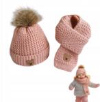  2 az 1-ben gyerek téli sapka és sál melegítőruha (Children's Hat Set)