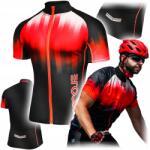 Ercole Férfi Kerékpáros Póló Termo Hosszú Ujjú Mez Piros 4XL Méret (Koszulka na rower kolarska termiczna R8-CC4XL)