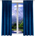 NOW-ART Kész Függöny Velúr 140x250 függönyök nappaliba velvet Szett (5903682210673)