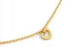 Lovrin Ezüst női nyaklánc 925 2, 93g aranyozott szív állítható 45cm neki (44241985)