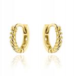 Lovrin Arany 585 karika vésett mintával, angol kapcsos fülbevaló ajándékba is (Lovrin)