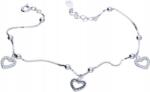 Lovrin Ezüst karkötő 925 szív és golyó motívummal, 2, 60g, modern divatos design (Lovrin 49678)