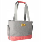 Dingo Kisállat szállító táska rózsaszín szürke (18630)