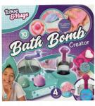 Sambro Szett 10 fürdőbomba készítéséhez, Bath Bomb, 4 szín, szív forma, kanál (LVH-2379-AC)