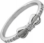 Lovrin Ezüst 925 gyűrű masnival és cirkónia kövekkel, 12-es méret, divatos minta hölgyeknek (Lovrin)