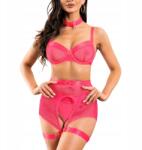  Rozalin rózsaszín erotikus fehérnemű szett, M-es méret