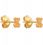 Lovrin Arany fülbevaló 585 Sima Macik 0, 80g stekkeres, divatos gyermeknek, neki (LOVRIN 35825)