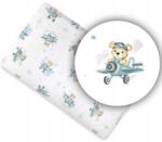 Ankras Pamut Lepedő Pótágyhoz 90x50 Mintás! (PRZEŚCIERADŁO BAW. 90/50 MIŚ W SAMOLOCIE NIEB)