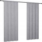 NOW-ART Velúr Függöny Sima 140x250 Szürke Velúr Függöny Nappaliba Matt (ZASŁONKI BUTELKOWA ZIELEŃ PUDROWY RÓŻ)