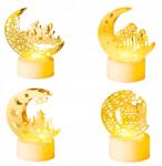  Led Gyertyák Ramadanra Dekorációs 4 Darabos Készlet Hold Csillagok Arany (B0DQJ9ZH9M)