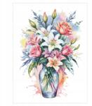 Coricamo Keresztszemes hímzés Hímző szett Akvarell virágok (Z 10917)