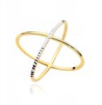 Lovrin Arany gyűrű 585 14k gyémántcsiszolással fehér aranyban 2.19g (58718321)