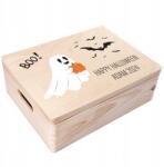 Creative Deco Fából készült doboz cukorka Halloween emlékek ajándék gyerekeknek 40x30 (JANCDSD140CUSTOMHLWNGHOSTFBM)