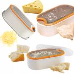 Fiskars Tarka Fiskars Tartóval És Fedővel, Kétoldalas Reszelő Sajthoz És Zöldségekhez (1019530)