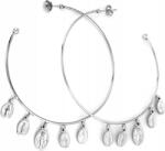 Lovrin Ezüst karika fülbevaló medálokkal, 925-ös, divatos, stílusos, stekkeres